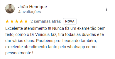 JoaoHenrique Depoimento positivo de cliente, João Henrique